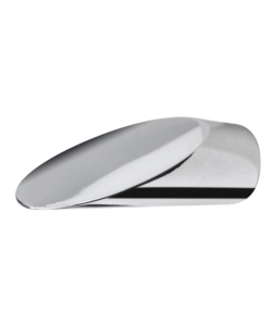 2 POMOLI TRONCHETTO CROMO TERMINALE PER TUBO TENDE DIAMETRO 20 MM